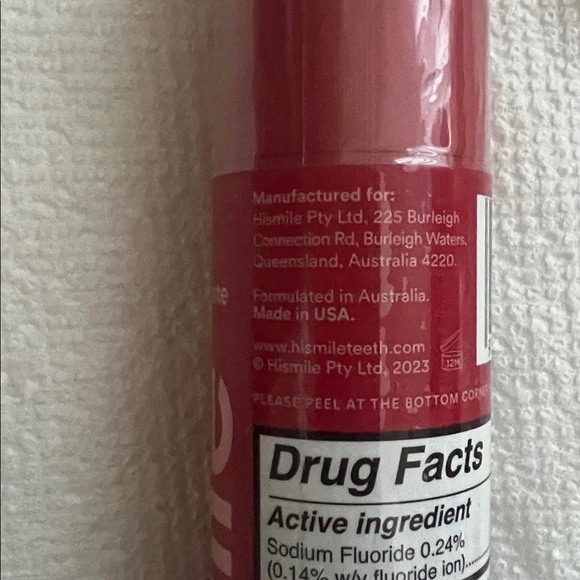 hismile anti cavity sodium fluoride anticavity red velvet flavor toothpaste - Picture 5 of 8